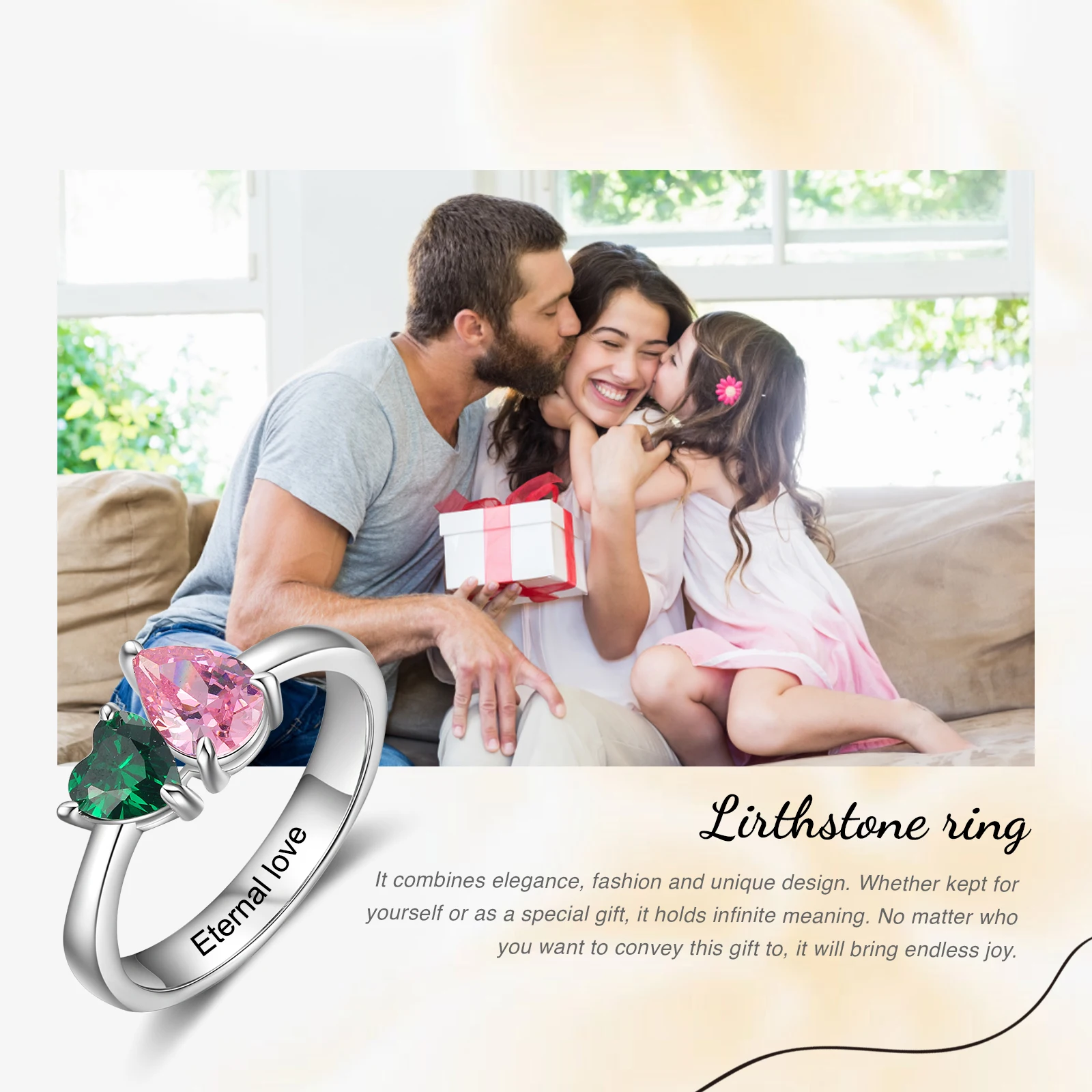 Infinity sieraad van zilver met zirkonia. - Names4ever - Image 6