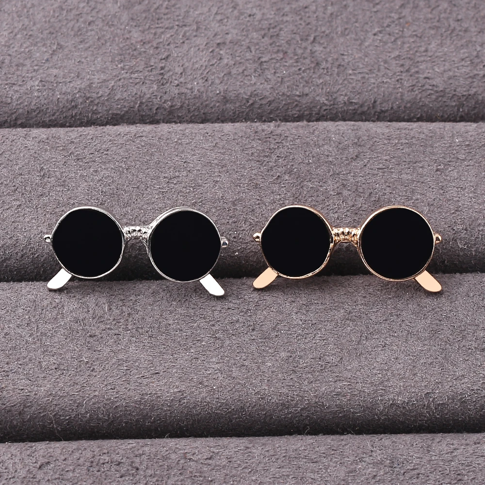 Mini Enamel Glasses Sunglasses Pins Brooches - Image 4