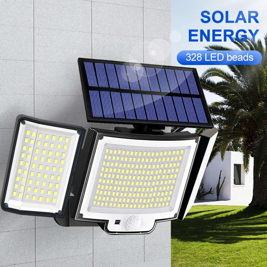 328/348 LED Solar Light – Super Bright Motion Sensor Wall Lamp IP65 Outdoor - Image 4