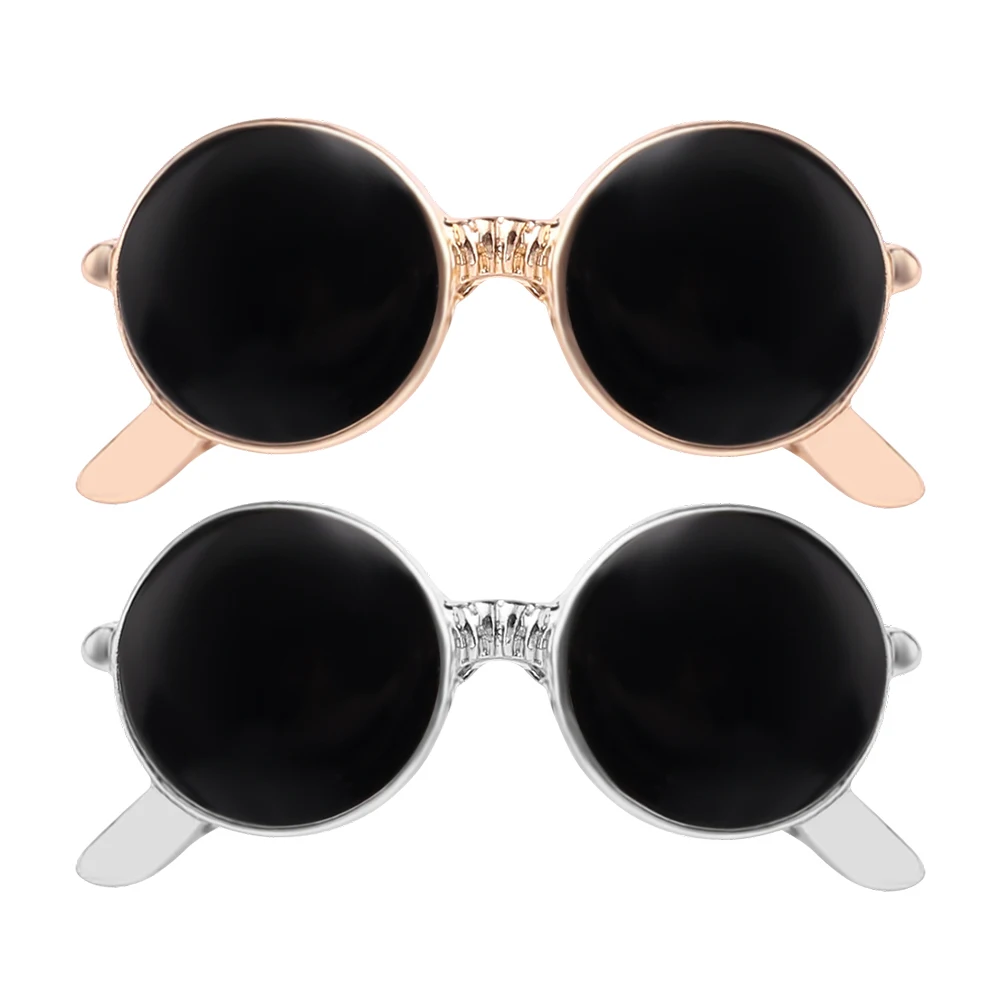 Mini Enamel Glasses Sunglasses Pins Brooches - Image 2