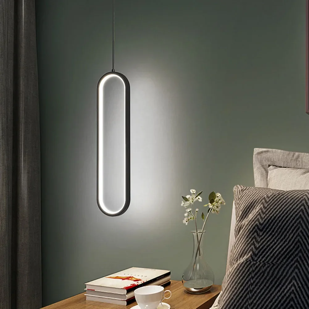 Minimalist LED Pendant Light – Gold/Black Hanging Lamp for Bedroom & Living Room - Image 3