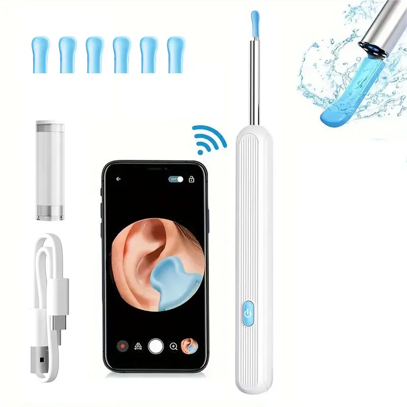 1296P HD Ear Wax Removal Kit with Camera & 6 LED Lights