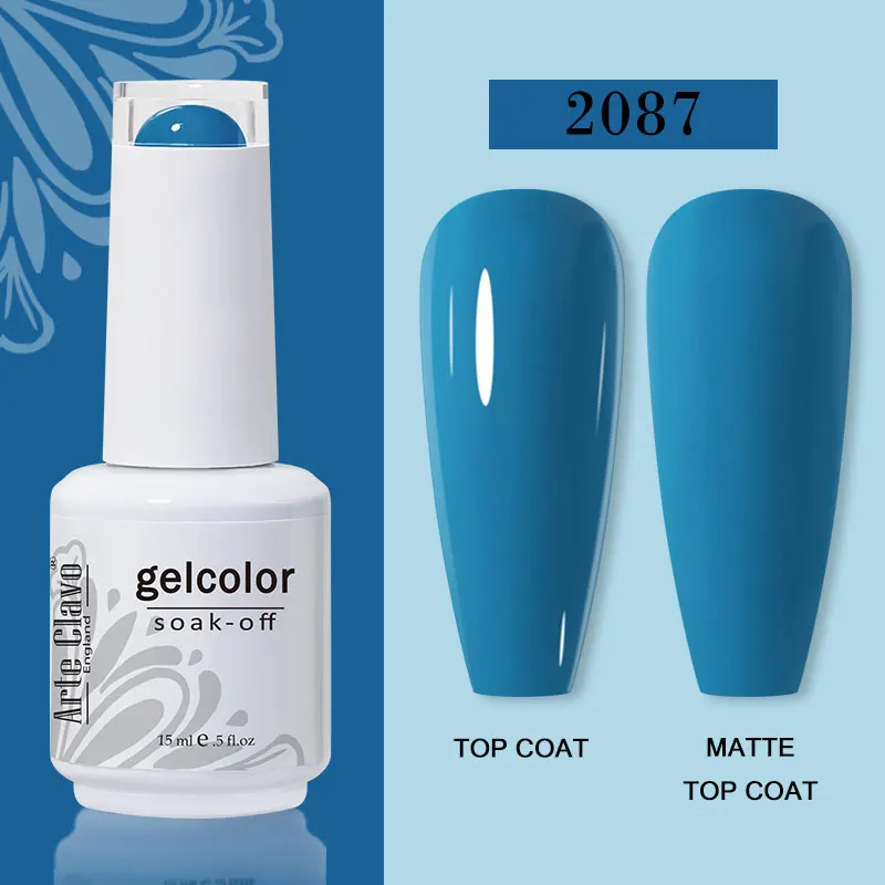 Arte Clavo 15ml Gel Nail Polish – 72 Color Soak-Off UV LED Varnish for Nail Art - Image 107