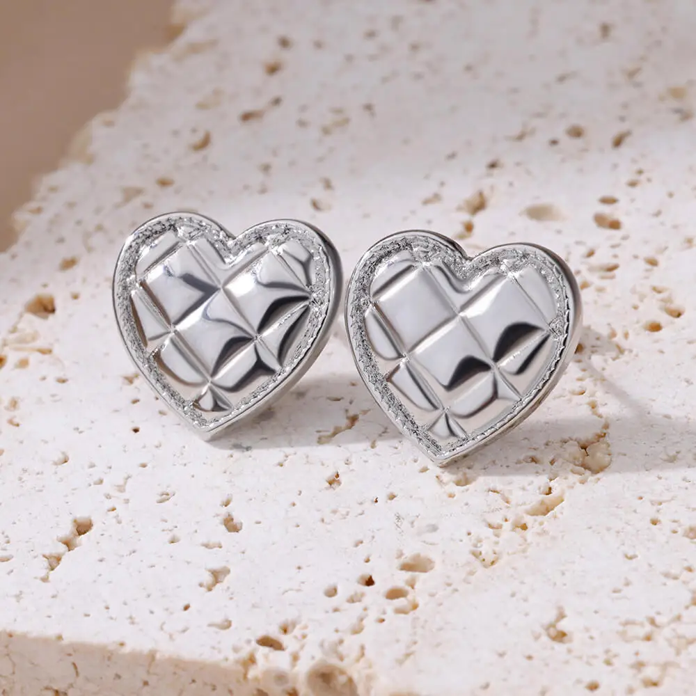 Stainless Steel Gold Hoop & Stud Earrings Set – Women's Aesthetic Jewelry - Image 16