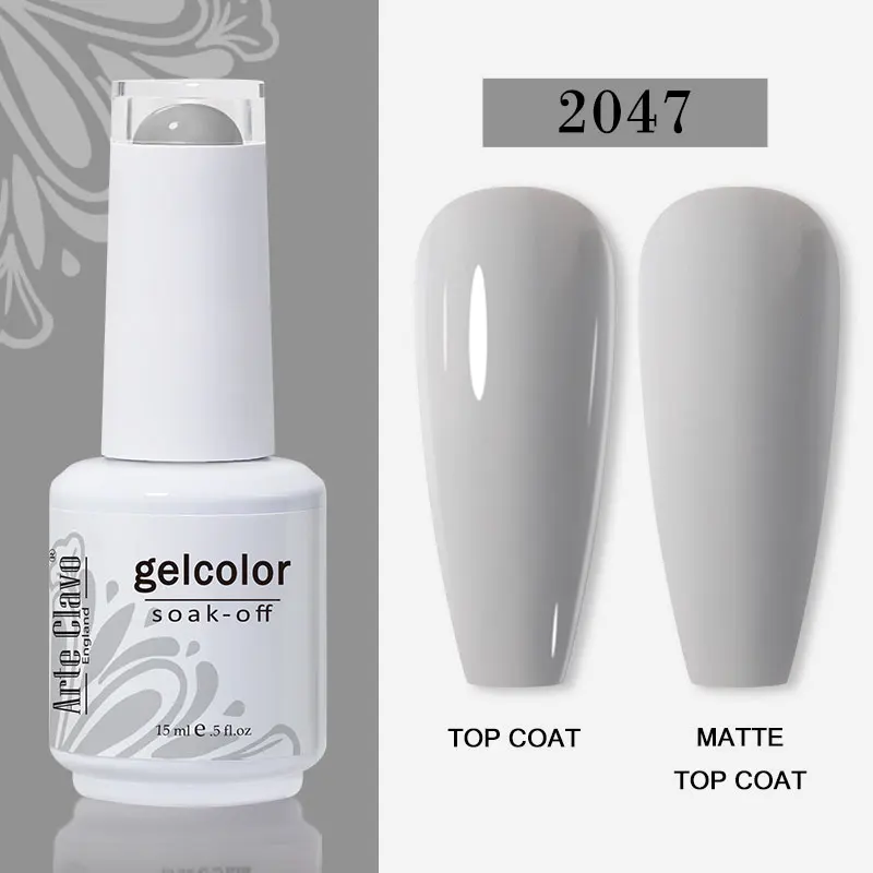 Arte Clavo 15ml Gel Nail Polish – 72 Color Soak-Off UV LED Varnish for Nail Art - Image 69