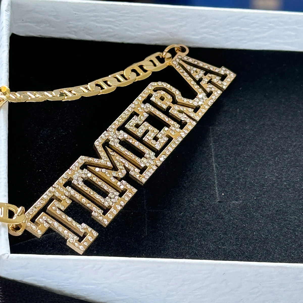 Custom Name Necklace Personalized Hollow Diamond Letters Hip Hop Jewelry Gift - Image 4