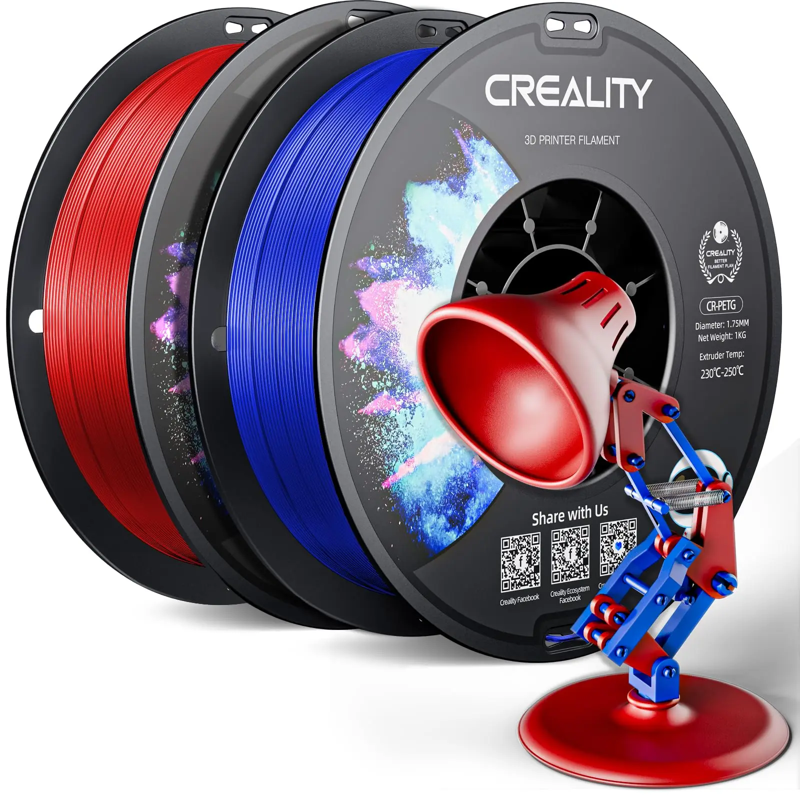 Creality PETG 3D Printer Filament 1.75mm 12 Rolls 1KG/roll Glossy Printing Filaments 3D Printer Materials High Temperature - Image 26