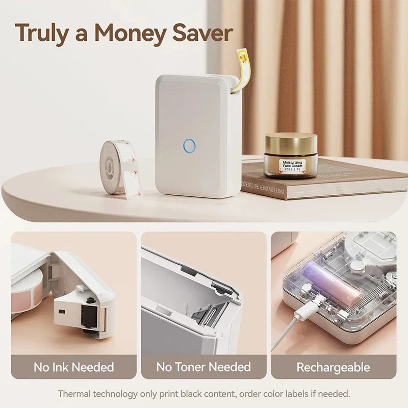 Niimbot D110 Portable Mini Printer Thermal Adhesive Sticker Label Printer Inkless Pocket Label Maker UV Printer For Mobile Label - Image 3