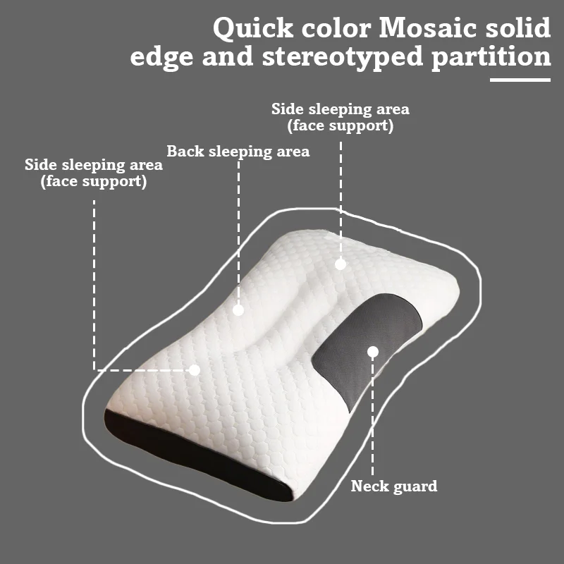 Antibacterial Soybean Fiber Neck Pillow – Orthopedic Support for Sleep & Spa - Image 3