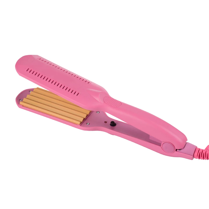 Professional Ceramic Wave Flat Iron – Adjustable Temperature, Wide Plate Curling Iron - Image 7