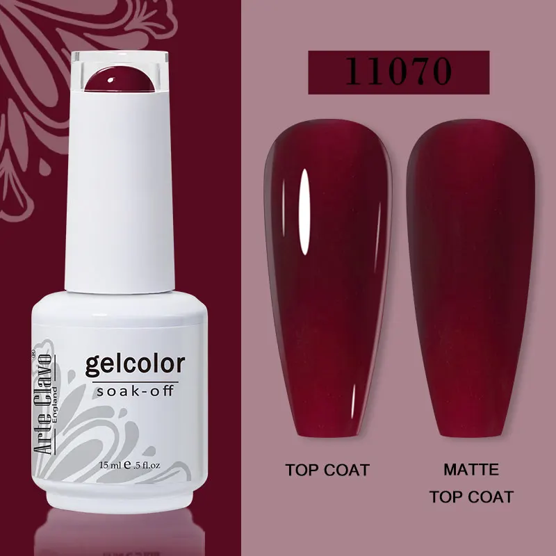 Arte Clavo 15ml Gel Nail Polish – 72 Color Soak-Off UV LED Varnish for Nail Art - Image 60