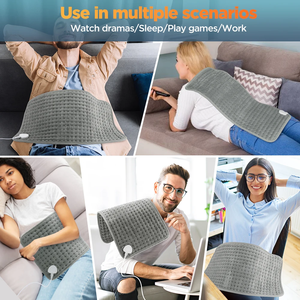 Electric Heating Pad – 10 Heat Levels, 4 Modes, Timer, for Full Body Relief - Image 6