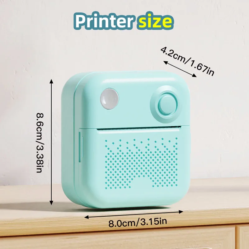 D2 D3 Error Printing Machine Portable Printer Thermal Paper Labels Maker Kids Toys Gifts Mini Printers for Photo Printing - Image 2