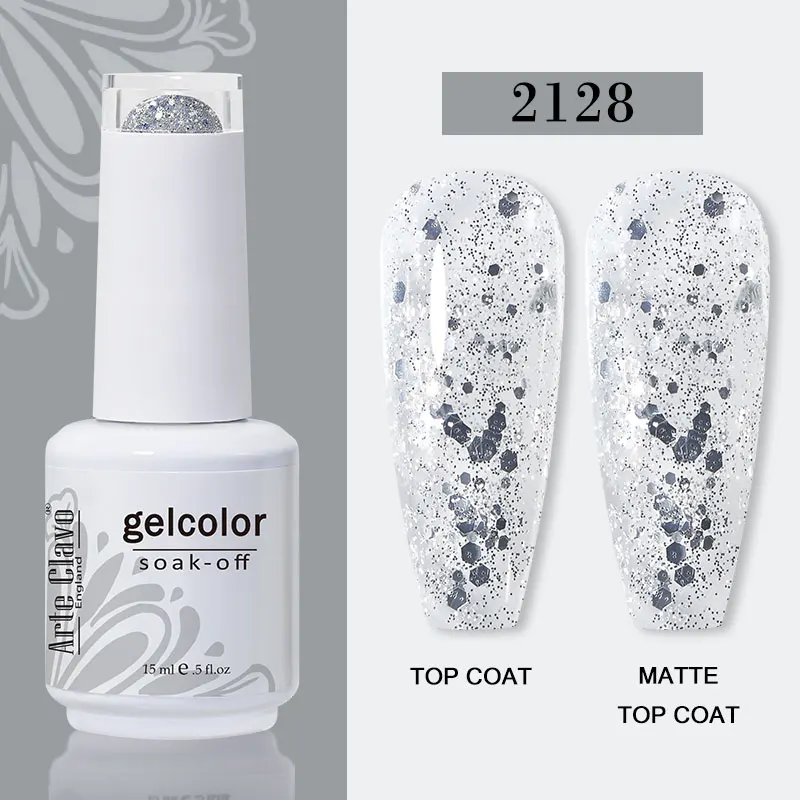 Arte Clavo 15ml Gel Nail Polish – 72 Color Soak-Off UV LED Varnish for Nail Art - Image 67