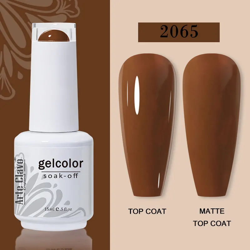 Arte Clavo 15ml Gel Nail Polish – 72 Color Soak-Off UV LED Varnish for Nail Art - Image 98