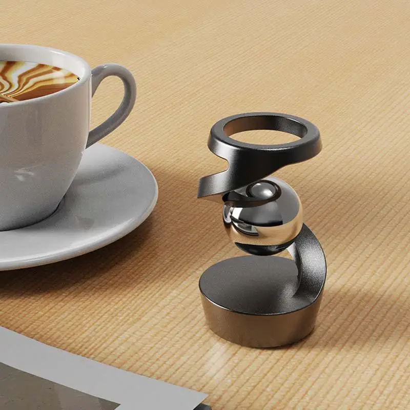 Metal Tabletop Floating Gyro Gravitys Defying Kinetics Desk Decor Suspended Gyroscope For Home Table Decoration - Image 5