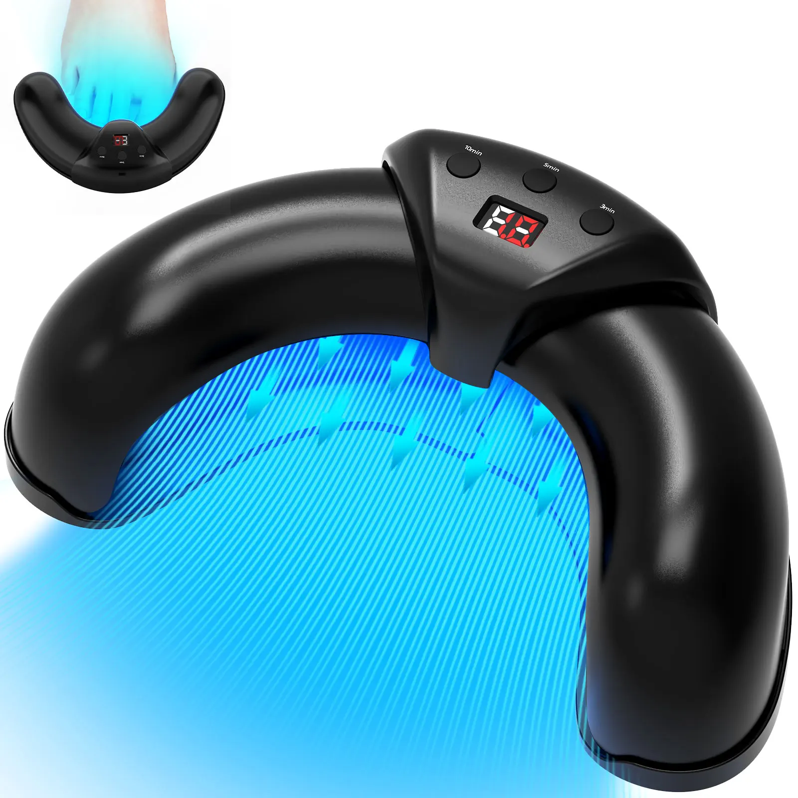 Nail Fungus Laser Device – Blue & Red Light Therapy for Damaged, Discolored Nails Repair - Image 7