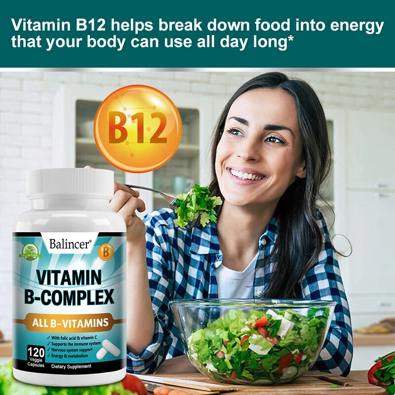 Vitamin B Complex Vitamins – Energy, Immune, Mood & Nerve Support - Image 2