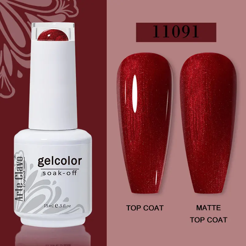 Arte Clavo 15ml Gel Nail Polish – 72 Color Soak-Off UV LED Varnish for Nail Art - Image 72
