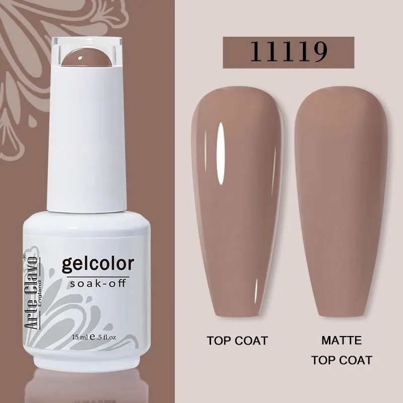 Arte Clavo 15ml Gel Nail Polish – 72 Color Soak-Off UV LED Varnish for Nail Art - Image 36