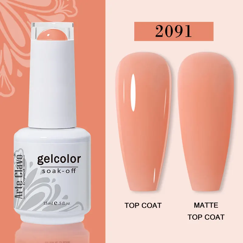 Arte Clavo 15ml Gel Nail Polish – 72 Color Soak-Off UV LED Varnish for Nail Art - Image 80
