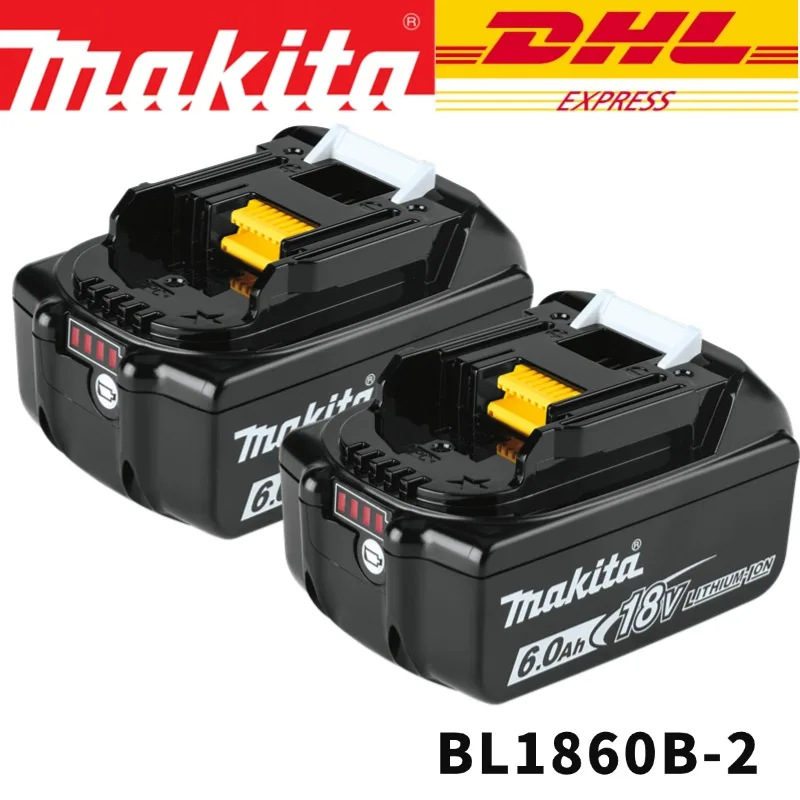 Makita 18V 6000mAh Lithium ion Rechargeable Battery 18v drill Replacement Batteries BL1860 BL1830 BL1850 With DC18RC 3A Charger - Image 12