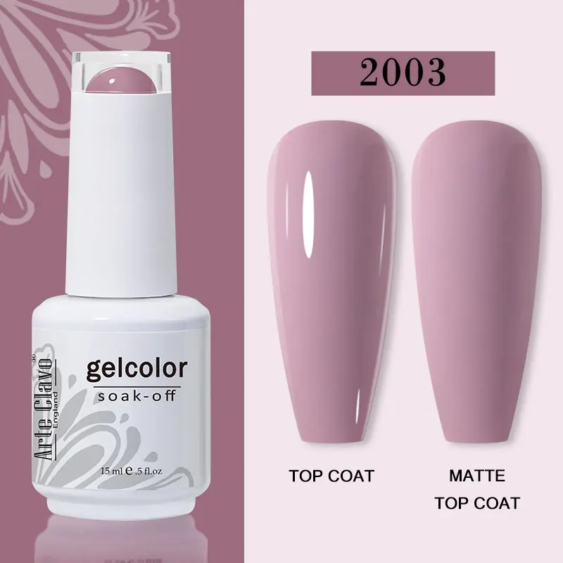 Arte Clavo 15ml Gel Nail Polish – 72 Color Soak-Off UV LED Varnish for Nail Art - Image 109