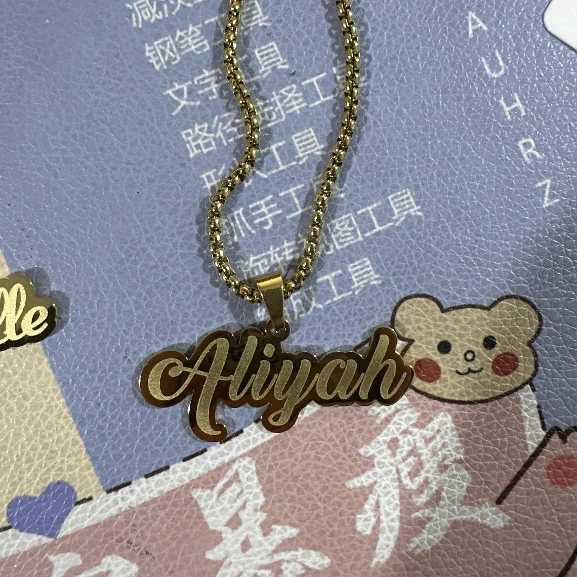 Custom Engraved Name Necklace Stainless Steel Bead Chain Gold Personalized Nameplate Jewelry for Men Women - Image 5