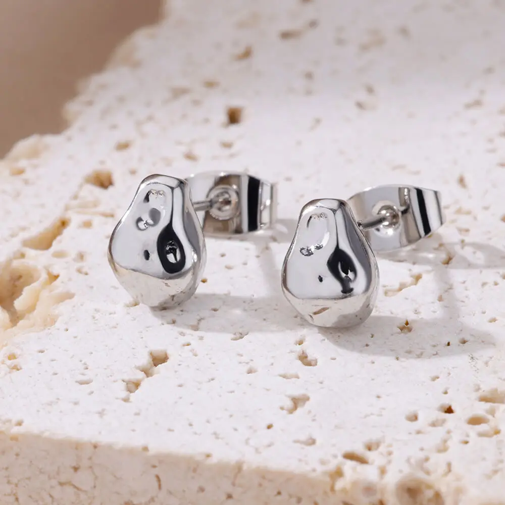 Stainless Steel Gold Hoop & Stud Earrings Set – Women's Aesthetic Jewelry - Image 8