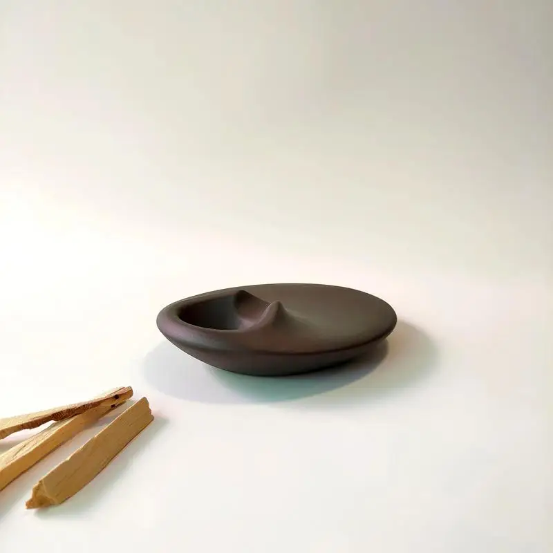 Santo wood holder Peru Holy Wood Aromatherapy Stove Cement Support Base Relaxation Meditation Container Tray Sage Stand Gifts - Image 4