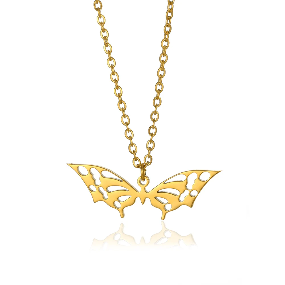 Gothic Luna Moth Gold Butterfly Clavicle Chain Choker Necklace Women Fashion Insect Jewelry Gift - Image 8