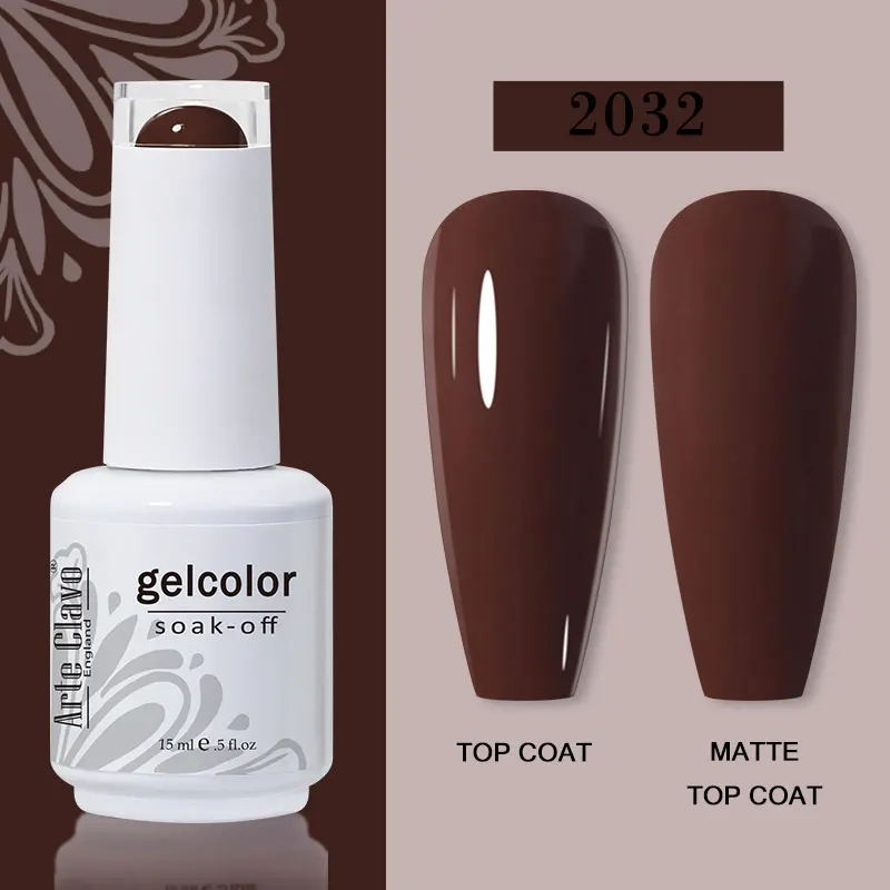 Arte Clavo 15ml Gel Nail Polish – 72 Color Soak-Off UV LED Varnish for Nail Art - Image 94