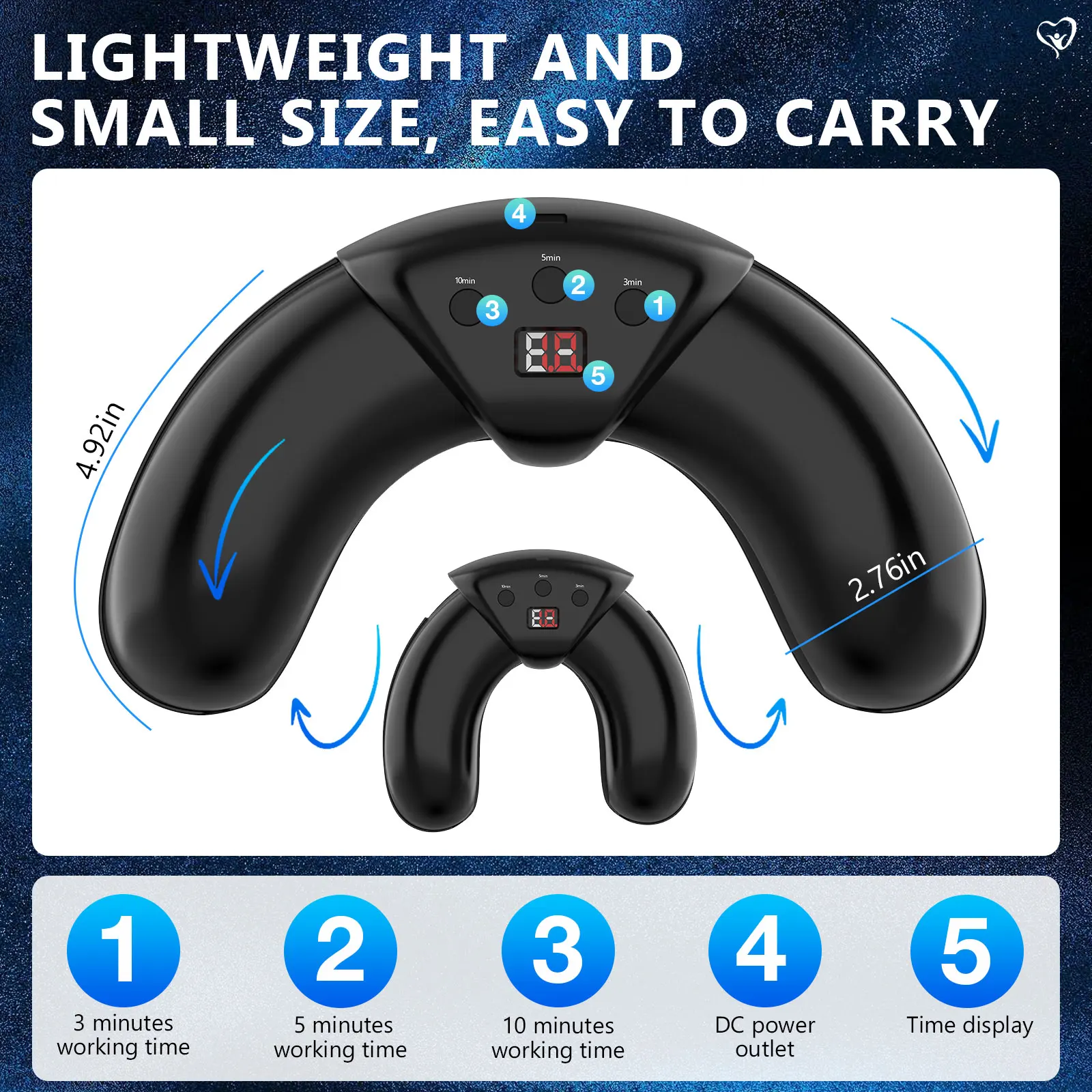 Nail Fungus Laser Device – Blue & Red Light Therapy for Damaged, Discolored Nails Repair - Image 5