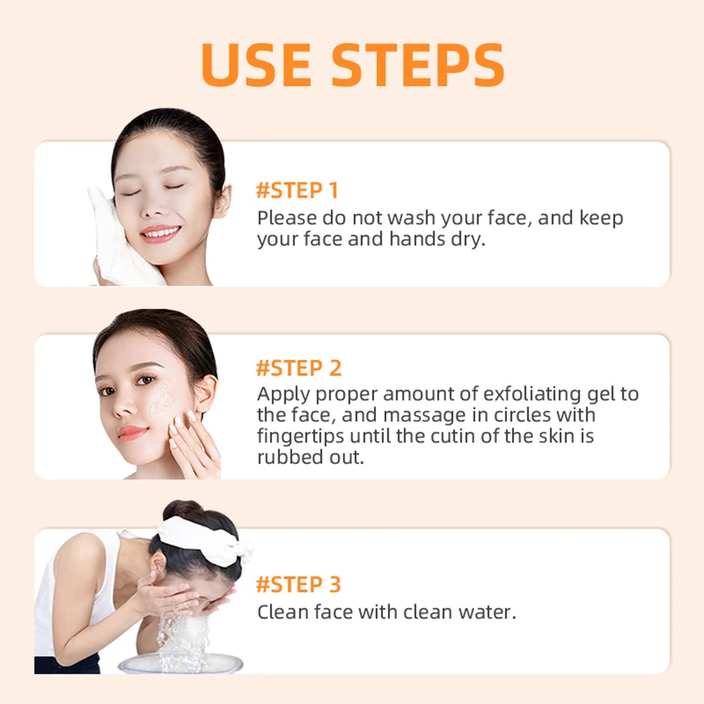 Orange Enzyme Exfoliating Gel – Brightening & Hydrating Scrub for Face & Body - Image 5