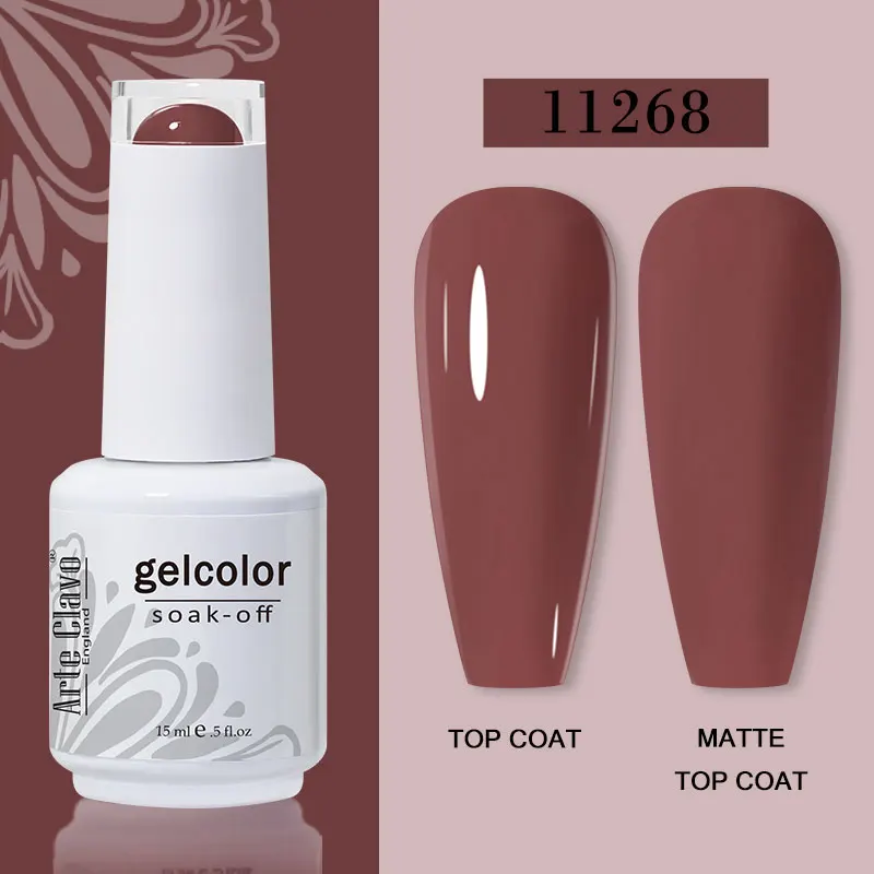 Arte Clavo 15ml Gel Nail Polish – 72 Color Soak-Off UV LED Varnish for Nail Art - Image 35