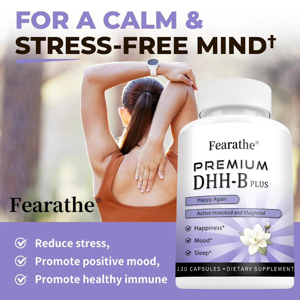 DHH-B Supplement with Magnolia Bark & Ashwagandha for Mood, Sleep & Stress Relief - Image 2