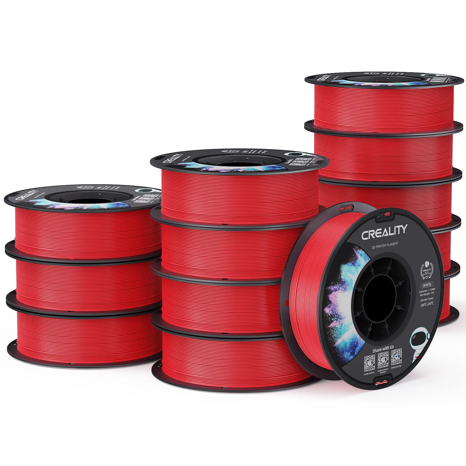 Creality PETG 3D Printer Filament 1.75mm 12 Rolls 1KG/roll Glossy Printing Filaments 3D Printer Materials High Temperature - Image 7