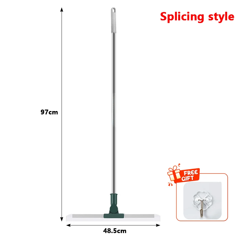 Cleaning Brush Long Handle Telescopic Magic Broom Silicone Floor Wiper Squeegee Strip Window Glass Household Bathroom Sweeping - Image 9