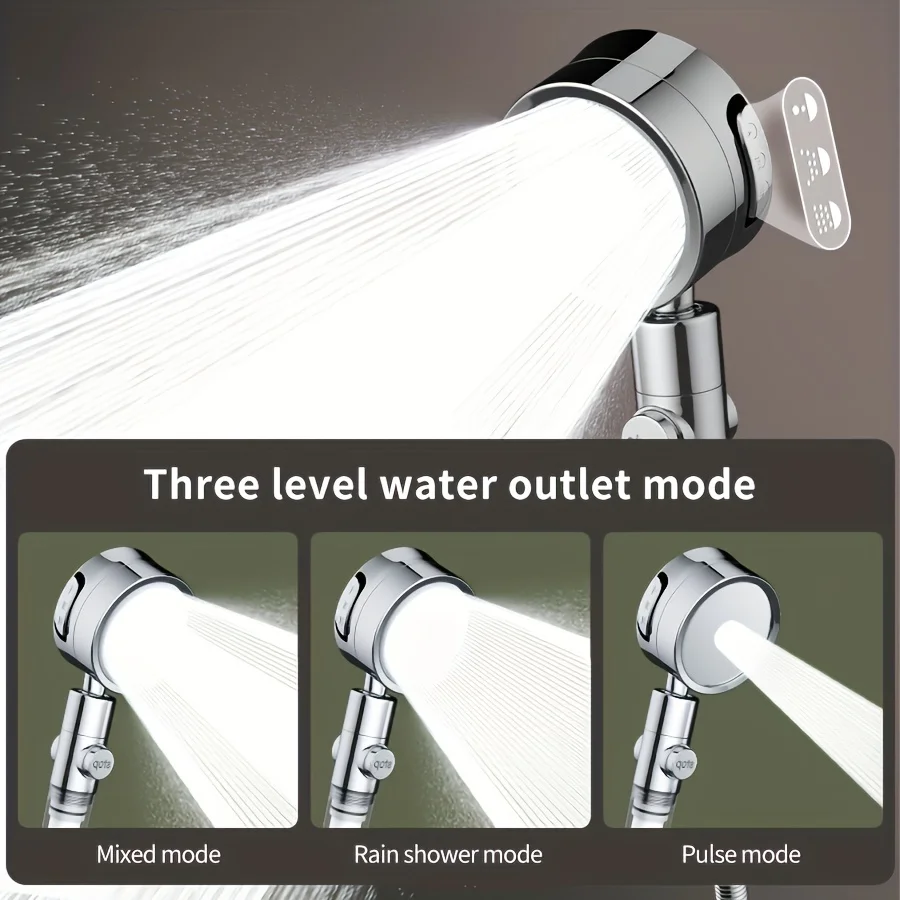 3‑Level Adjustable Rain Shower Head with Filter – Wall‑Mounted, DIY-Friendly - Image 6