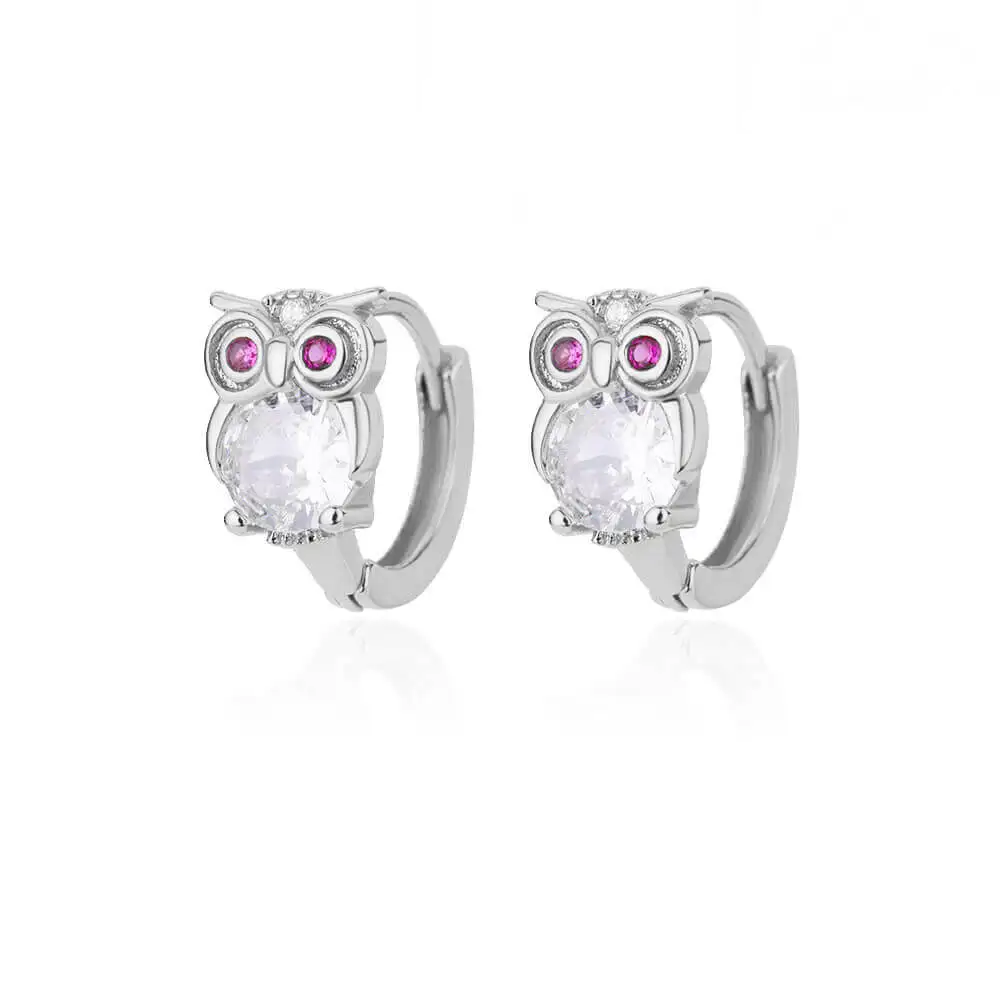 2024 Trending Zircon Colored Flower Hoop Earrings Stainless Steel Luxury Jewelry for Women - Image 9