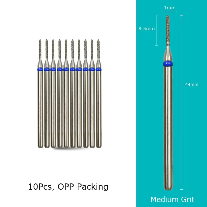 Diamond Nail Drill Bits 10‑Piece Set – 3/32″ Cuticle Burr for Manicure & Pedicure - Image 40
