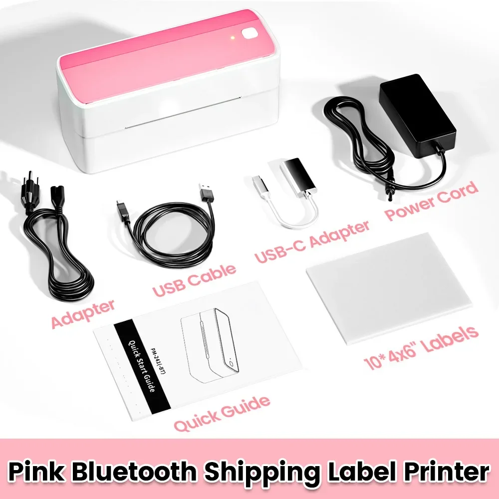 Phomemo 241 Bluetooth Thermal Label Printer Wireless Small Shipping Label Printer 4X6 Compatible with iPhone Android Mac Window - Image 12
