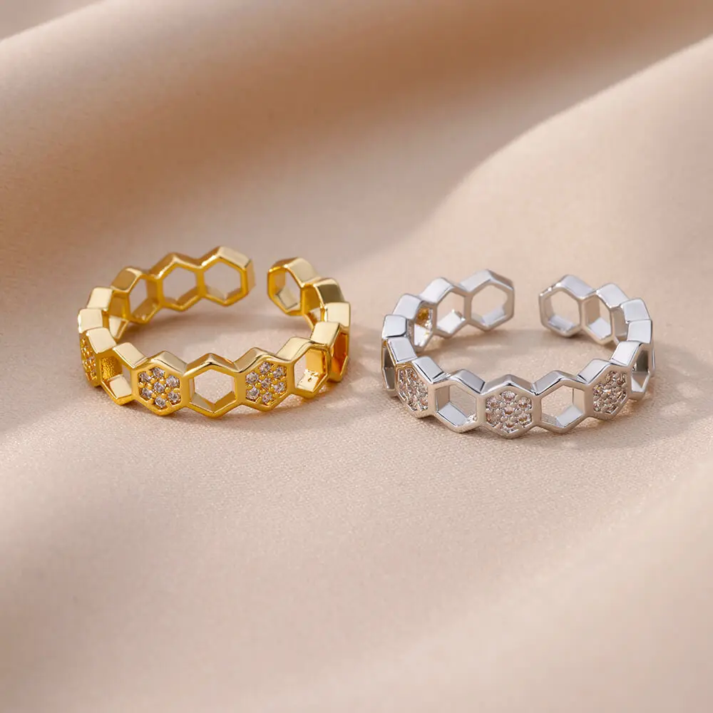Luxury Korean Stainless Steel Copper Zircon Ring – Trendy Unisex Birthday Gift - Image 32
