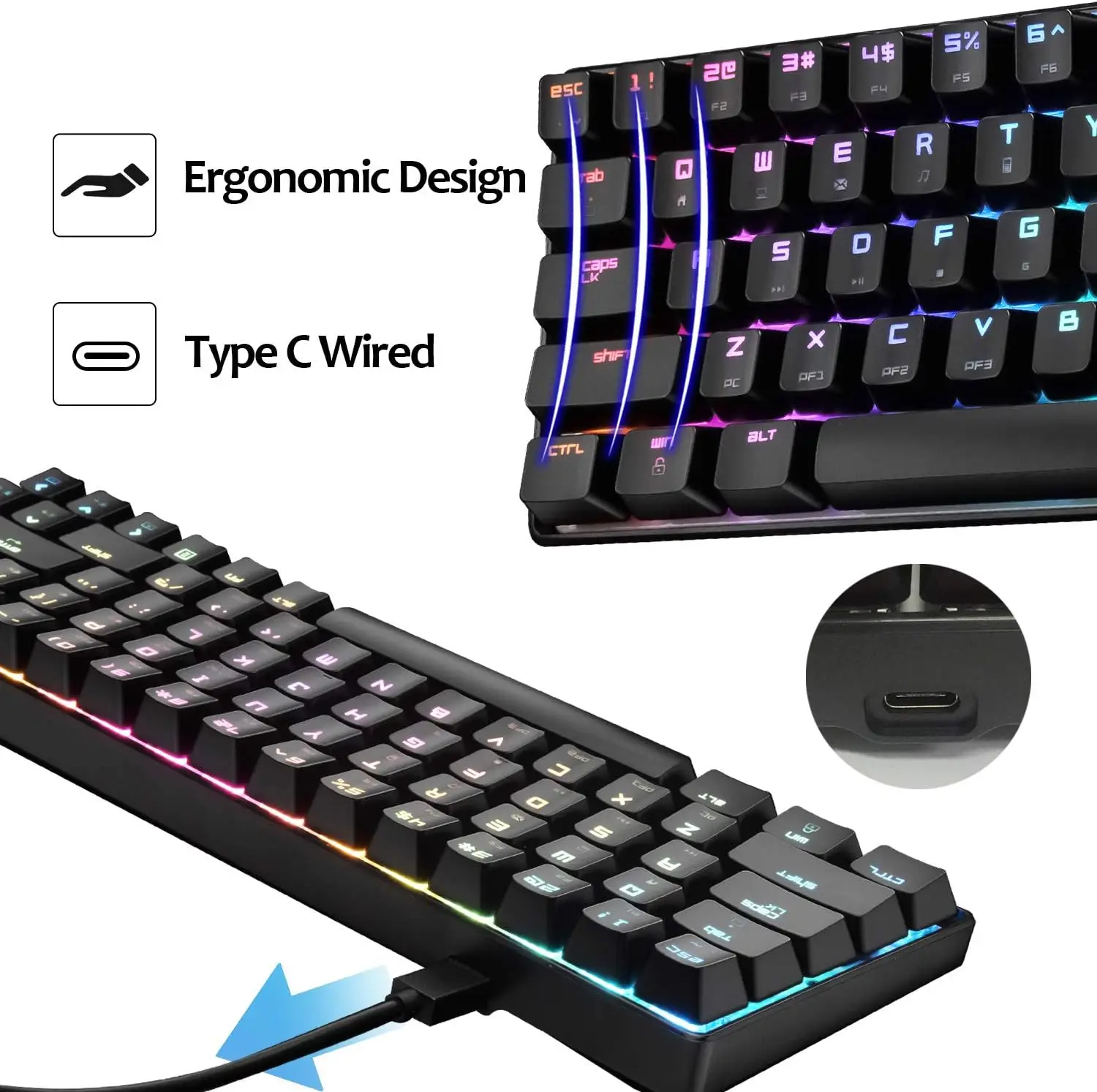 MAMBASNAKE x ZIYOULANG MK14 Wired Gaming Keyboard Buy 2 get 1 free total 3!!! - Image 7