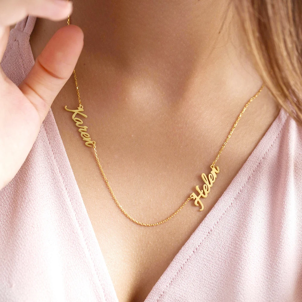 Personalized Stainless Steel Name Necklace – Custom Family & Friendship Pendant - Image 2