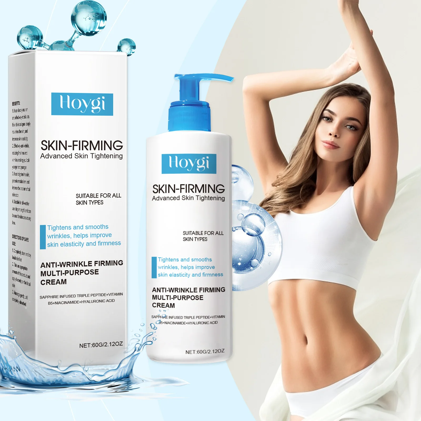 Body Firming Cream 1/2pcs for Skin Tightening, Lifting & Elasticity