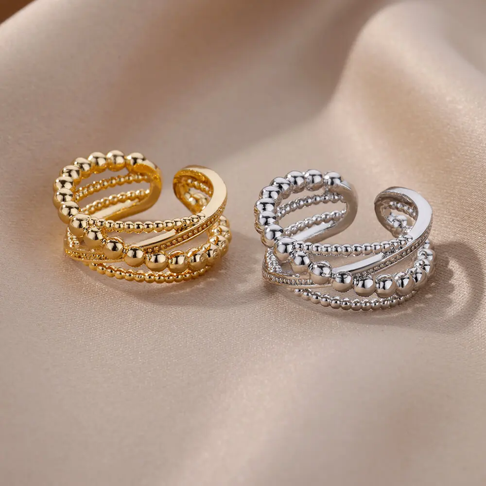 Luxury Korean Stainless Steel Copper Zircon Ring – Trendy Unisex Birthday Gift - Image 18
