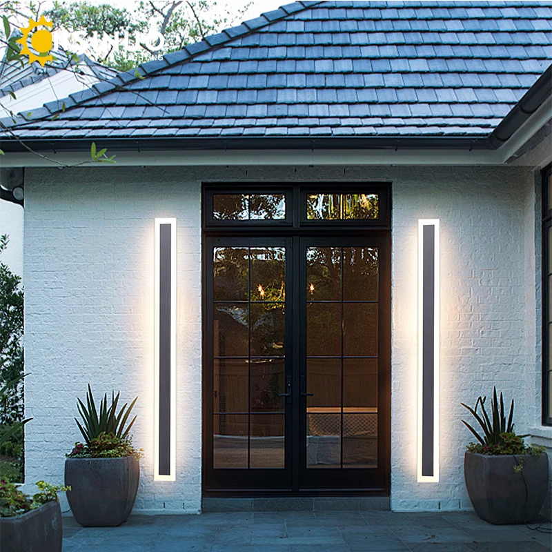 Outdoor LED Wall Lamp – Waterproof Linear Porch Light for Garden & Garage - Image 2