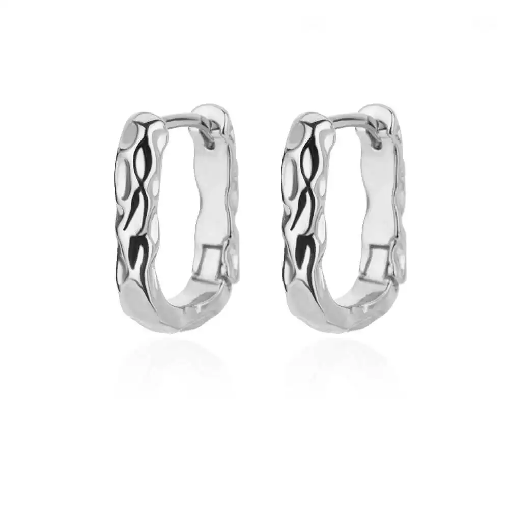 2024 Trending Zircon Colored Flower Hoop Earrings Stainless Steel Luxury Jewelry for Women - Image 28