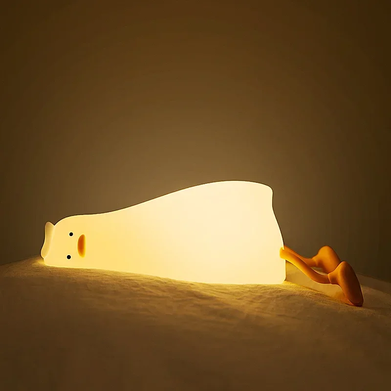 Cute Silicone Duck Night Light – Touch Lamp with 3 Brightness Levels for Kids Room - Image 2